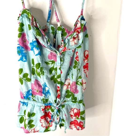 Hollister Floral Cross-Back Tank Top - Picture 4 of 7